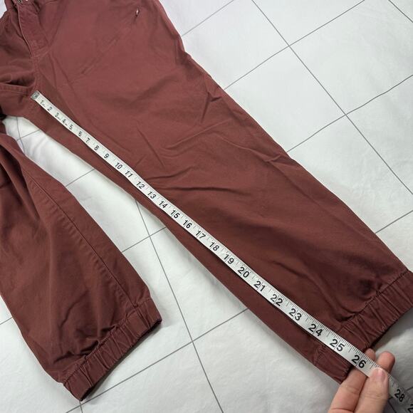 Duluth Trading Co Pants Womens 12 Rust Red Rootstock Gardening Jogger Cotton - Picture 11 of 13